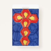 Badge Cordon vertical Motif croisé (Devant)