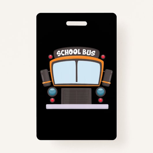 Badge Costume de bus scolaire Garçons Filles Halloween B (Devant)