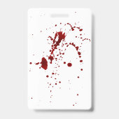 Badge Costume de fête d'Halloween sanglant effrayant VIP (Arrière)