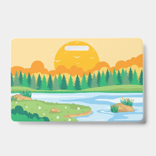 Badge coucher de soleil