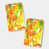 Badge Coucher de soleil Ammolite (Avant & arrière)