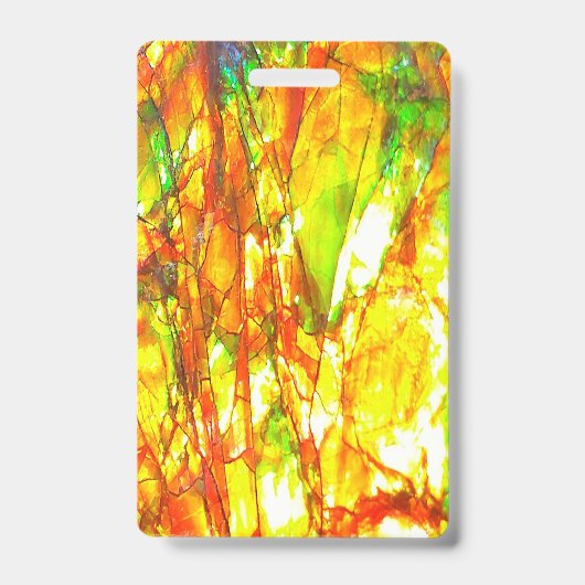 Badge Coucher de soleil Ammolite (Avant)