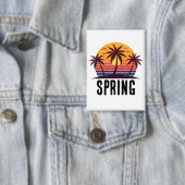 Badge Coucher de soleil avec palmiers Vector (Insitu)