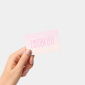 Badge Coucher de soleil ombré rose à pêche avec texte pe (Manuel / portable)