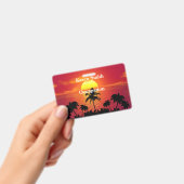 Badge Coucher de soleil tropical (Handheld)