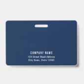 Badge Couleur Arrière - plan modifiable Ajouter votre lo (Dos)