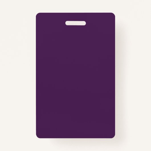 Badge Couleur claire solide minuit violet foncé (Devant)