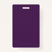 Badge Couleur claire solide minuit violet foncé (Dos)