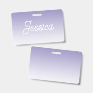 Badge Couleur lilas clair ombrée (modifiable) et votre t