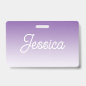 Badge Couleur ombrée violette (modifiable) et votre text (Avant)