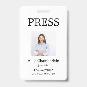 Badge Couleur personnalisée Ajouter un logo Photo Photog
