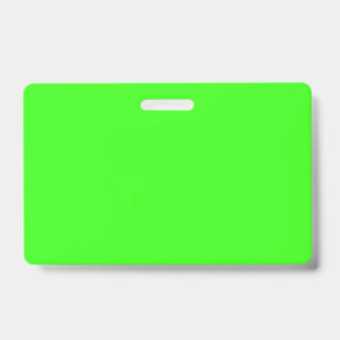 Badge Couleur solide verte néon