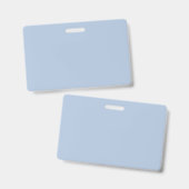 Badge Couleur uni bleu clair en acier (Avant & arrière)