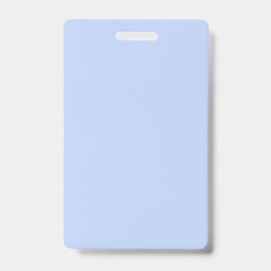 Badge Couleur uni clair perwinkle bleu clair (Front)