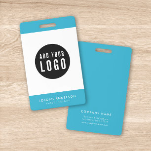 Badge Couleurs modifiables Ajoutez votre logo Carte d'id