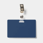 Badge Couleurs modifiables École Classe Réunion Nom (Arrière avec clip)