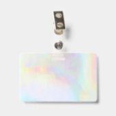 Badge couleurs pastel arc-en-ciel (Arrière avec clip)