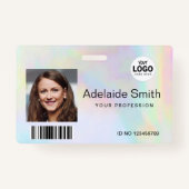 Badge couleurs pastel arc-en-ciel (Devant)