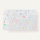 Badge couleurs pastel marbre (Dos)