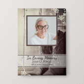 Badge Country Western Cowboy Boots funéraire Memorial (Recto)