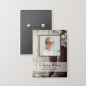 Badge Country Western Cowboy Boots funéraire Memorial (Recto/Verso)