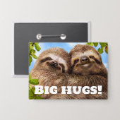 Badge Couple de paresseux (Recto/Verso)