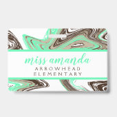 Badge coups de menthe et de chocolat BIBRARY HALL PASS (Arrière)