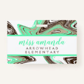 Badge coups de menthe et de chocolat BIBRARY HALL PASS (Dos)