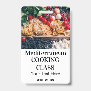 Badge Cours de Cuisine méditerranéenne Photo & Logo