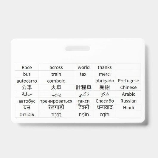Badge course à travers le monde (Avant)