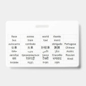 Badge course à travers le monde (Arrière)