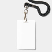 Badge Couverture de livre d'écrivain d'auteur - Rose vif (Arrière avec lanière)