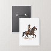 Badge Cow-boy à cheval (Recto/Verso)