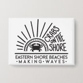 Badge Crabes sur le rivage - Bouton (Recto)