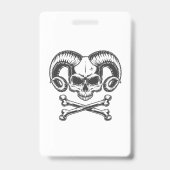 Badge Crâne de diable (Arrière)