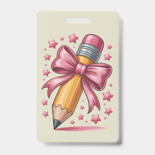 Badge Crayon Coquette Arc Prof Appreciation École