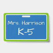 Badge Crayons colorés Emplois en classe Personnalisés (Back)