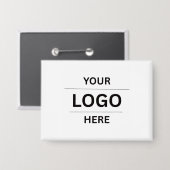 Badge Create Your Own Custom Business Logo Button (Recto/Verso)