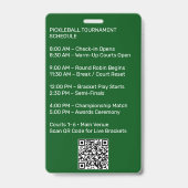 Badge Create Your Own Pickleball Tournament (Arrière)