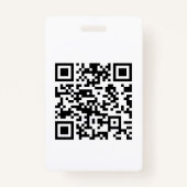 Badge Création instantanée de code QR (en entrant votre (Devant)