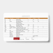 Badge Credit Card Sized Conduit Support & Wirenut (Arrière)