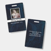 Badge Créé pour vous, élégant (Avant & arrière)