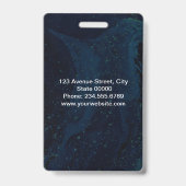 Badge Créé pour vous, élégant (Arrière)