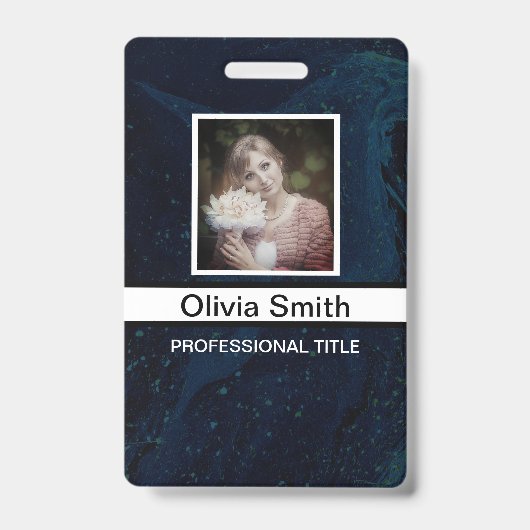 Badge Créé pour vous, élégant (Avant)