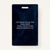 Badge Créé pour vous, élégant (Dos)