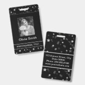 Badge Créé pour vous, élégant (Avant & arrière)