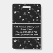 Badge Créé pour vous, élégant (Arrière)