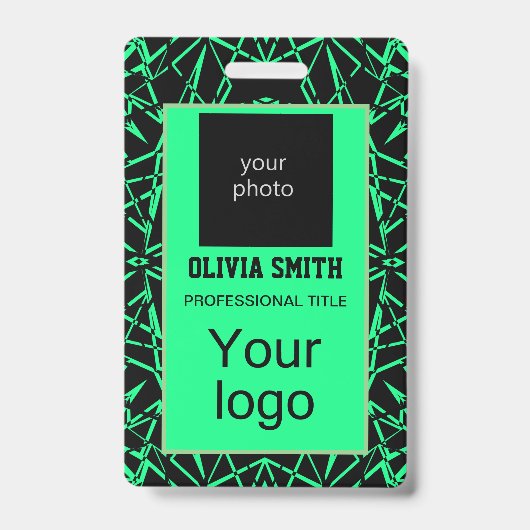 Badge Créé pour vous, élégant (Avant)
