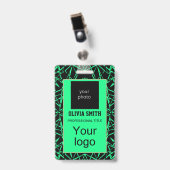 Badge Créé pour vous, élégant (Avant avec clip)