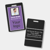 Badge Créé pour vous, élégant (Avant & arrière)